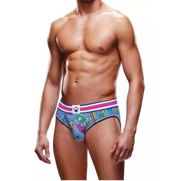 🦋B2G1🦋PROWLER Men’s BEACH BEARS Pattern Print Colorful Brief Underwear Blue - Picture 1 of 4